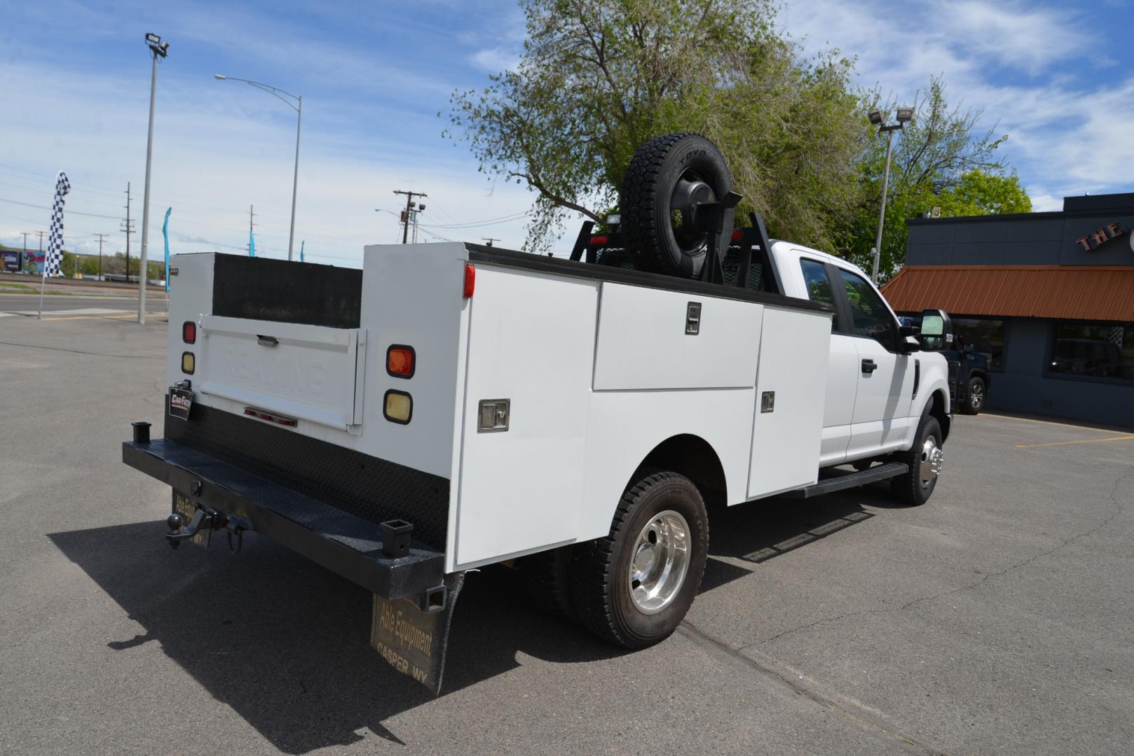 2017 White /Gray Ford F-350 SD XL Supercab Dually (1FD8X3H69HE) with an 6.2 Gasoline V8 engine, 6 speed automatic transmission, located at 4562 State Avenue, Billings, MT, 59101, (406) 896-9833, 45.769516, -108.526772 - 2017 Ford F-350 SuperCab Dually 4WD - Service Body! 6.2L V8 OHV 16V Engine - 6-Speed Automatic Transmission - 4WD - Service/Utility Body - 133,429 miles - Inspected and serviced - copy of inspection and work performed as well as a full vehicle history report provided - Ready to go to the jobsite - Photo#28